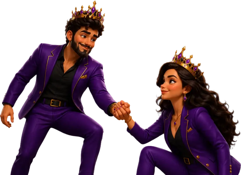 Two Spin Throne Hub characters